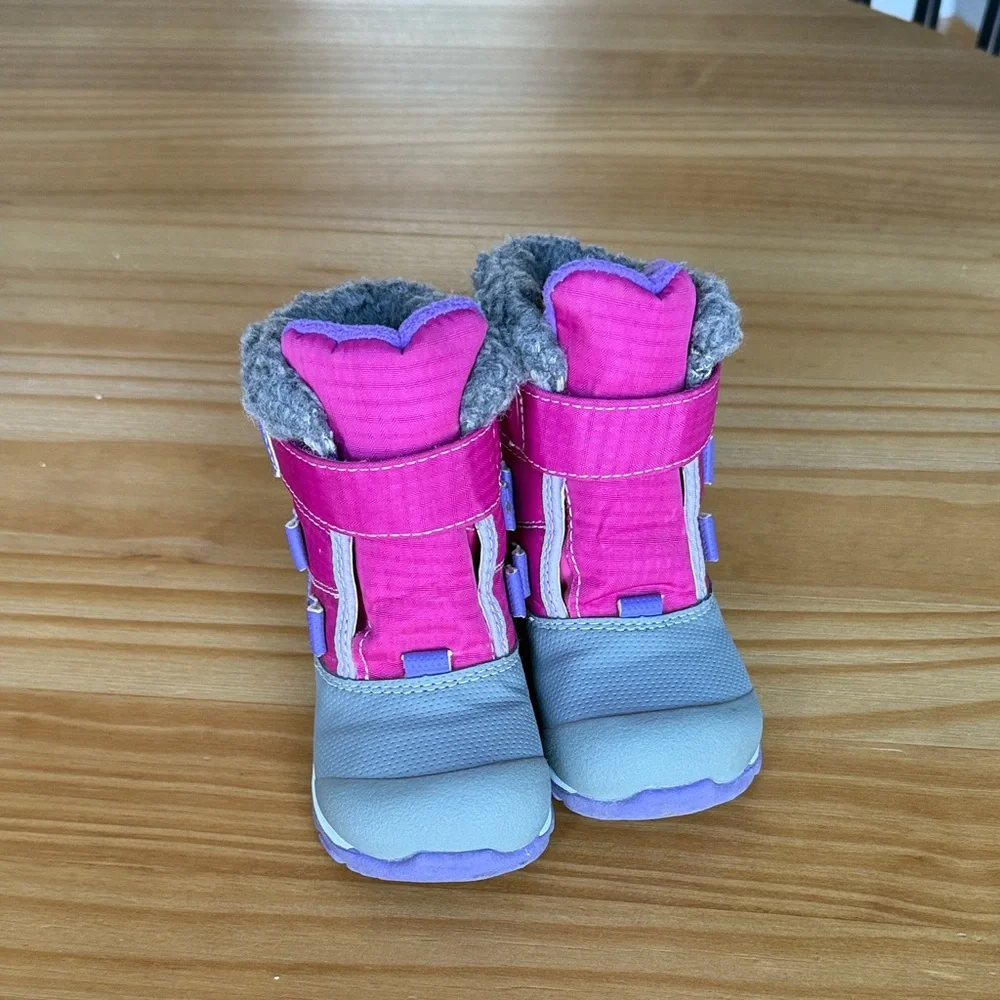 See Kai Run‎ Pink & Purple Waterproof Snow Boots Size Toddler 6
